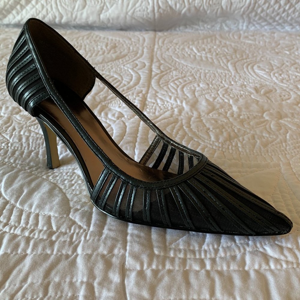 AK ANNE KLEIN Pointed Heels, Black, Size 7M